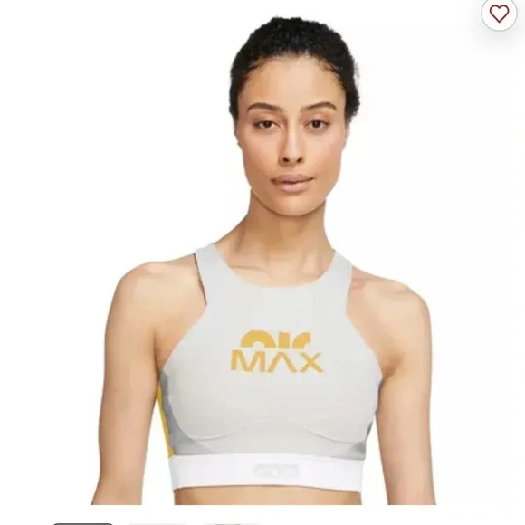 NIKE Air Max Swoosh Dri Fit Medium Support Non Padded Sports Bra Medium - Picture 1 of 6
